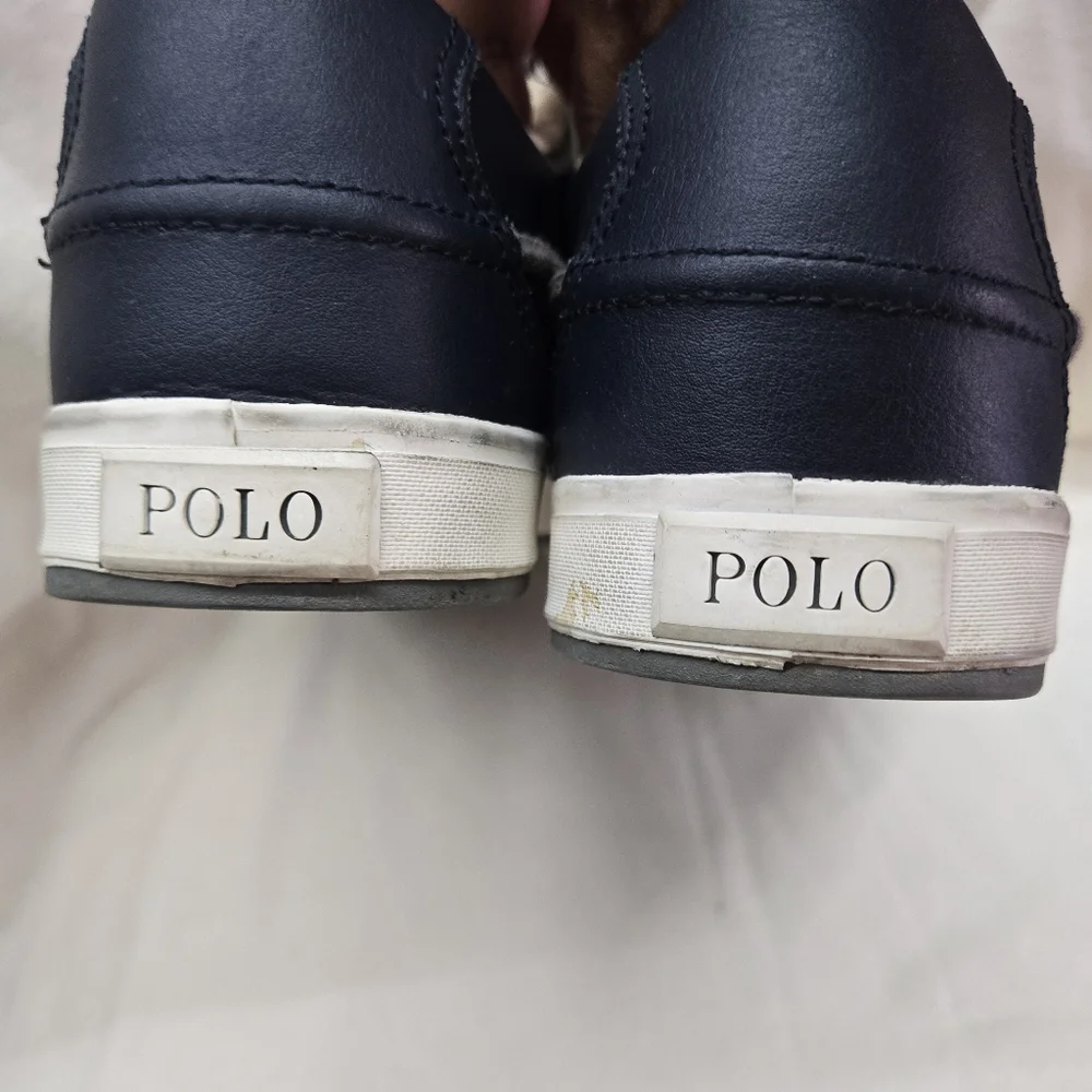 Polo by Ralph Lauren Men's Navy and Gray Casual Shoes. Size 8.5